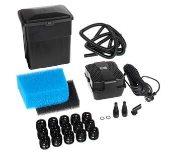 pontec Durchlauf-Filter PondoClear Set 4000, Schwarz - Kunststoff