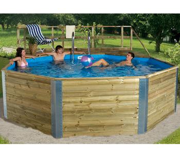 Weka Schwimmbad-Set Korsika, Gr. 1, Natur - Fichtenholz