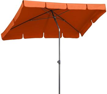 Schneider Sonnenschirm Aquila, rechteckig, ca. B265/T150 cm, Orange - Polyester, Stahl