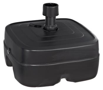 Dehner Kunststoff-Schirmständer mit Rollen, anthrazit, 45 Liter, Dunkelgrau - PVC