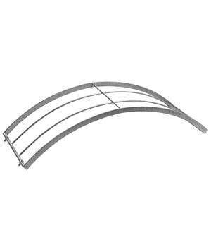 Dehner Metall-Rosenbogen Halbbogen, ca. B40/H70/T40 cm, Dunkelgrau - Metall