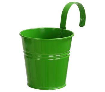 Dehner Zinktopf mit Bügelhalter, rund