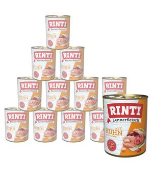 RINTI Kennerfleisch Nassfutter für Hunde, 12 x 800 g