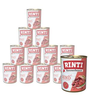 RINTI Kennerfleisch Nassfutter für Hunde, 12 x 800 g