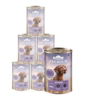 Dehner Premium Nassfutter für Hunde Senior, Rind mit Lamm