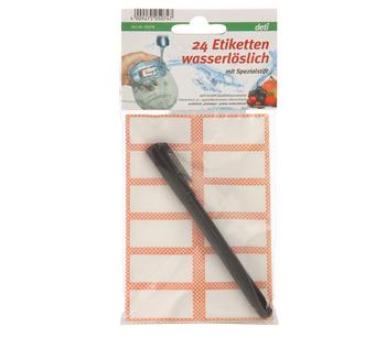 deti wasserlösliche Etiketten inkl. Spezialstift, 24er-Set