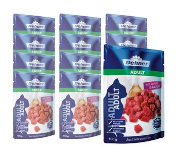 Dehner Premium Nassfutter für Katzen Adult, 12 x 100 g