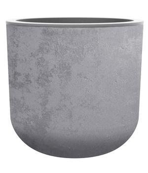 EDA Kunststoff-Topf Basalt Up, rund, Grau - Polypropylen