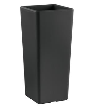 Veca Kunststoff-Vase Clou inkl. Pflanzeinsatz, konisch, anthrazit