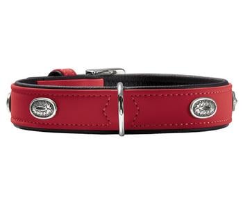 HUNTER® Hundehalsband Softie Stone, rot/schwarz