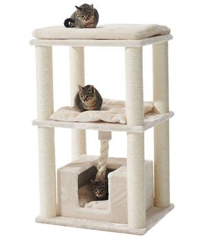 Nobby Kratzbaum Brida, beige, ca. B60/H90/T48 cm - Holz / Plüsch Sisal