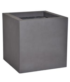 Eastwest Fiberglas-Pflanzkübel Supremo, quadratisch, Anthrazit - Fiberglas