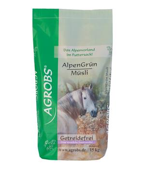 Agrobs Pferdefutter Müsli Alpengrün, 15 kg