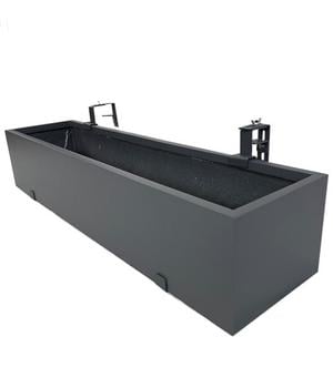 Eastwest Fiberglas-Balkonkasten Linea inkl. Halterung