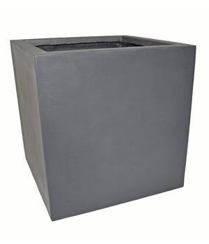 Eastwest Fiberglas-Pflanzkübel, quadratisch, Anthrazit - Fiberglas