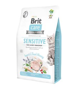 Brit Care Trockenfutter für Katzen Sensitive Food Allergy Adult, Insekten & Hering