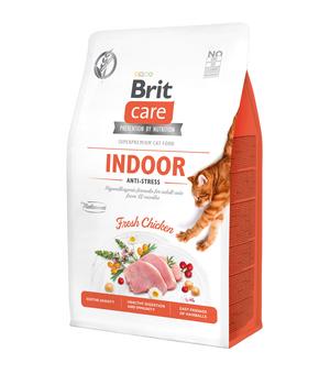 Brit Care Trockenfutter für Katzen Indoor Anti Stress Adult, Huhn