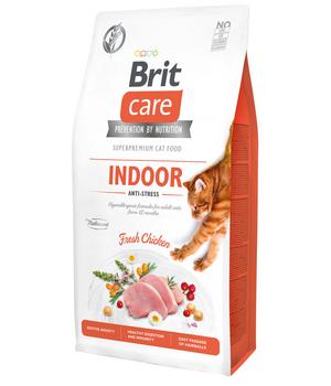 Brit Care Trockenfutter für Katzen Indoor Anti Stress Adult, Huhn