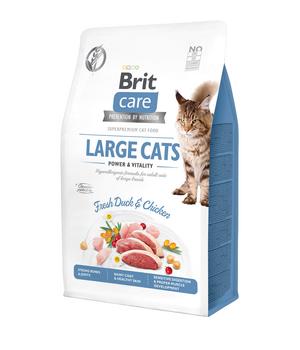 Brit Care Trockenfutter für Katzen Large Cats Adult, Ente & Huhn