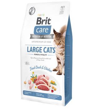 Brit Care Trockenfutter für Katzen Large Cats Adult, Ente & Huhn