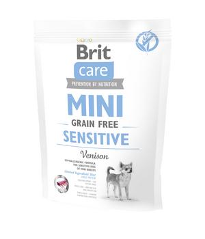 Brit Care Trockenfutter für Hunde Sensitive Mini Adult, Hirsch