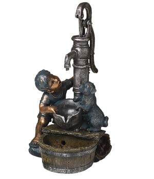 Ubbink Polyresin-Gartenbrunnen Acqua Arte Regina, ca. H77 cm, Braun, Grau - Polyresin