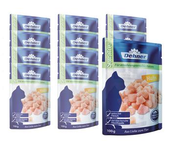 Dehner Premium Nassfutter für Katzen Sensitive, 12 x 100 g