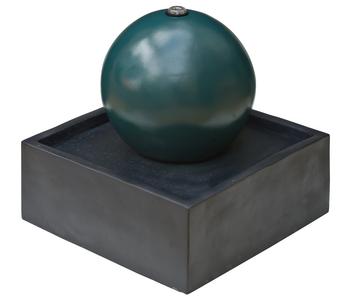 Ubbink Polyresin-Gartenbrunnen Acqua Arte Steni, ca. H53 cm, Grau / Türkis - Polyresin