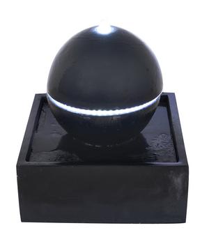 Ubbink Polyresin-Gartenbrunnen Acqua Arte Tripoli, ca. H53 cm, Schwarz - Polyresin