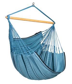 La Siesta Hängestuhl Kingsize Habana Blue, Blau - Baumwolle / Bambus