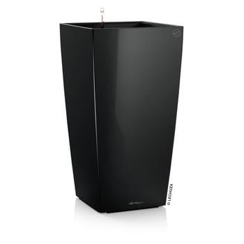 LECHUZA CUBICO Premium, All-in-One-Set, Schwarz - Kunststoff