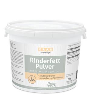 GRAU Ergänzungsfuttermittel für Hunde und Katzen Rinderfett Pulver, 2 kg