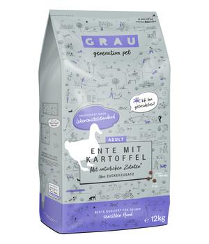 GRAU Trockenfutter für Hunde Adult, Monoprotein 12 kg