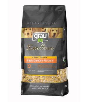 GRAU Ergänzungsfuttermittel für Hunde Excellence Premium-Mix Basis-Gemüse-Flocken, 10 kg