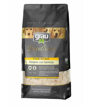 GRAU Ergänzungsfuttermittel für Hunde, Excellence Premium-Mix Reismix mit Gemüse, 5 kg