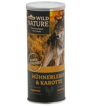 Dehner Wild Nature Hundesnack Hühnerleber & Karotte, gefriergetrocknet, 60 g