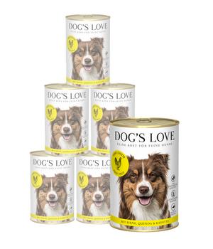DOG'S LOVE Nassfutter für Hunde Adult, 6 x 400 g
