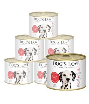 DOG'S LOVE Nassfutter für Hunde Adult, 6 x 200 g