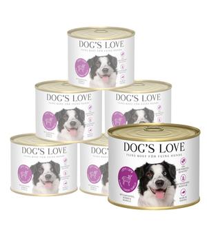 DOG'S LOVE Nassfutter für Hunde Adult, 6 x 200 g