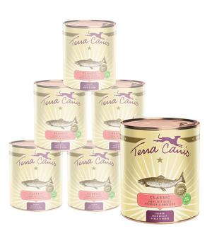 Terra Canis Nassfutter für Hunde Adult Menü, 6 x 800 g