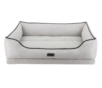 Nobby Orthopädisches Komfortbett Lago, rechteckig, hellgrau, ca. B90/H24/T70 cm