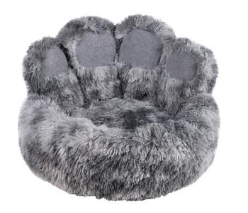 Nobby Komfortbett Paw, rund, grau