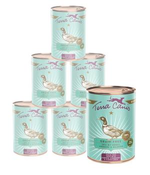 Terra Canis Nassfutter für Hunde Getreidefrei, 6 x 400 g