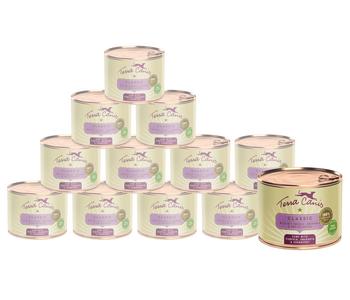 Terra Canis Nassfutter für Hunde Classic-Menüs, Adult, 12 x 200 g