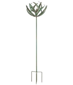 Dehner Riesen Windrad, mint/gold, ca. Ø44,5/H192 cm