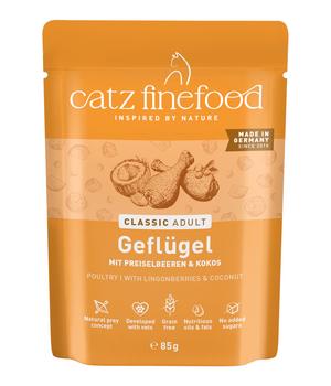 Catz finefood Nassfutter für Katzen Classic Adult, 16 x 85 g