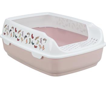 Trixie Katzentoilette Delio, flieder/weiß, ca. B50/H20/T38 cm