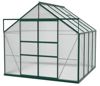 Vitavia Gewächshaus Neptun Plus 6700 HKP, inkl. Fundament, ca. B257/H238/T258 cm