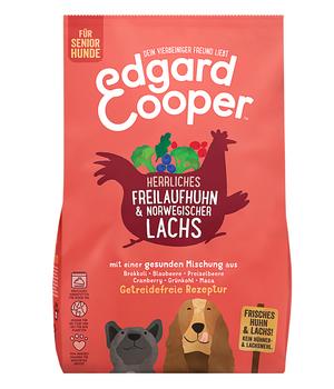 Edgard & Cooper Trockenfutter für Hunde, Herrliches Freilaufhuhn & Norwegischer Lachs, Senior