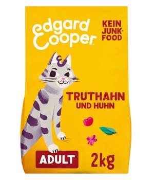 Edgard & Cooper Trockenfutter für Katzen Frischer Freilandtruthahn & Freilandhuhn Adult, 2 kg